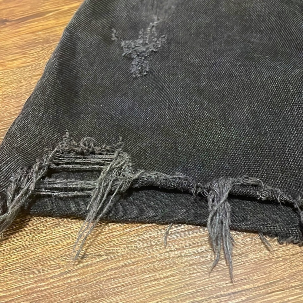 AGOLDE Quinn Distressed Denim Mini Skirt - Picture 10 of 12